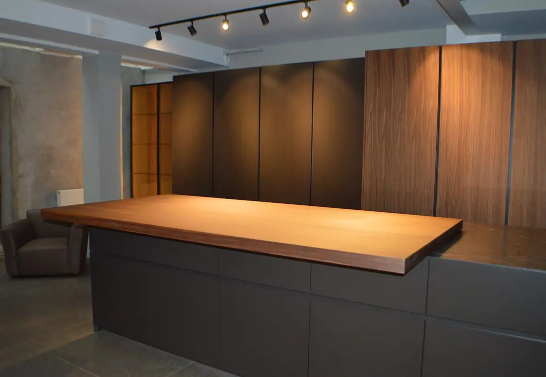 The finished Minotti Kitchens showroom