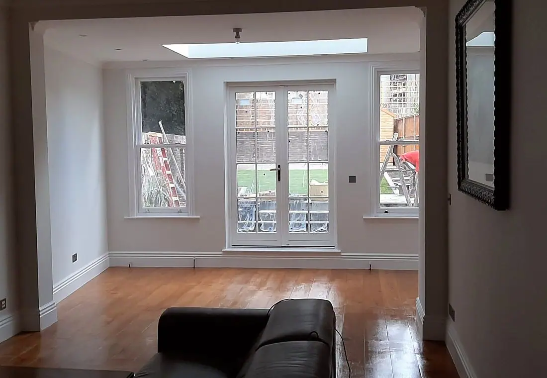 The finished extension at the Maida Vale project