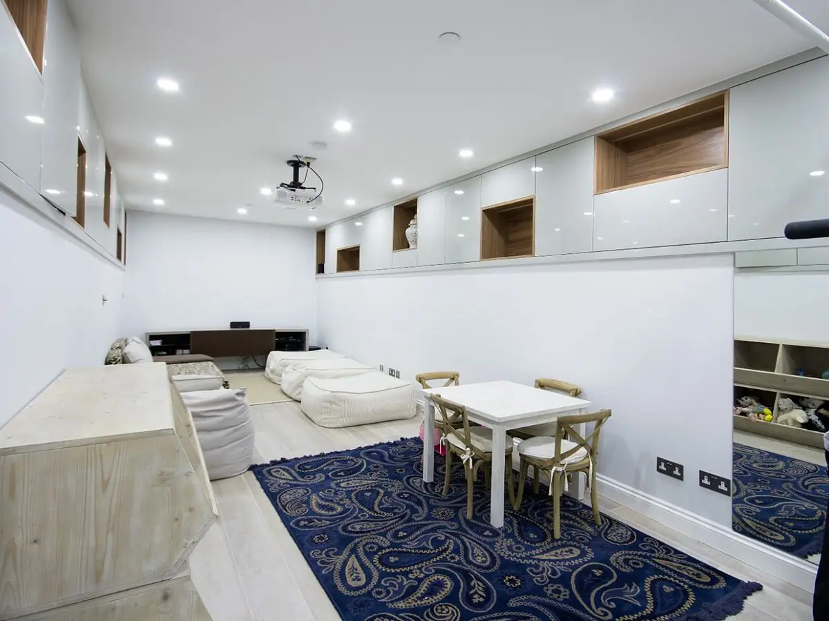 A new basement dug from scratch — Basement conversions by Ogival in West London