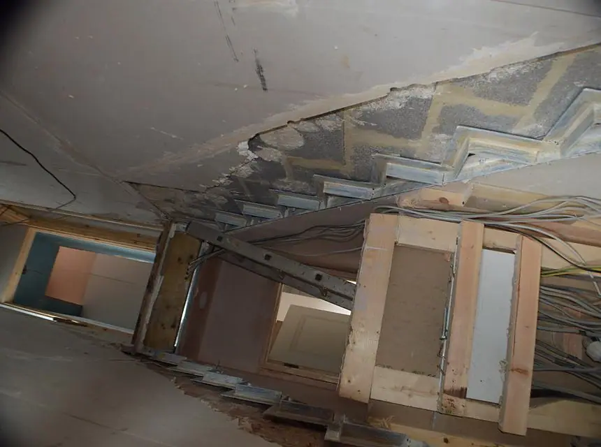 Roof structure altered for the loft conversion