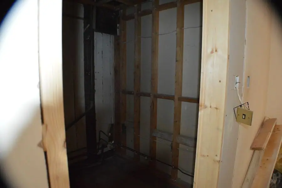 Strip-out and first fix during the apartment refurbishment
