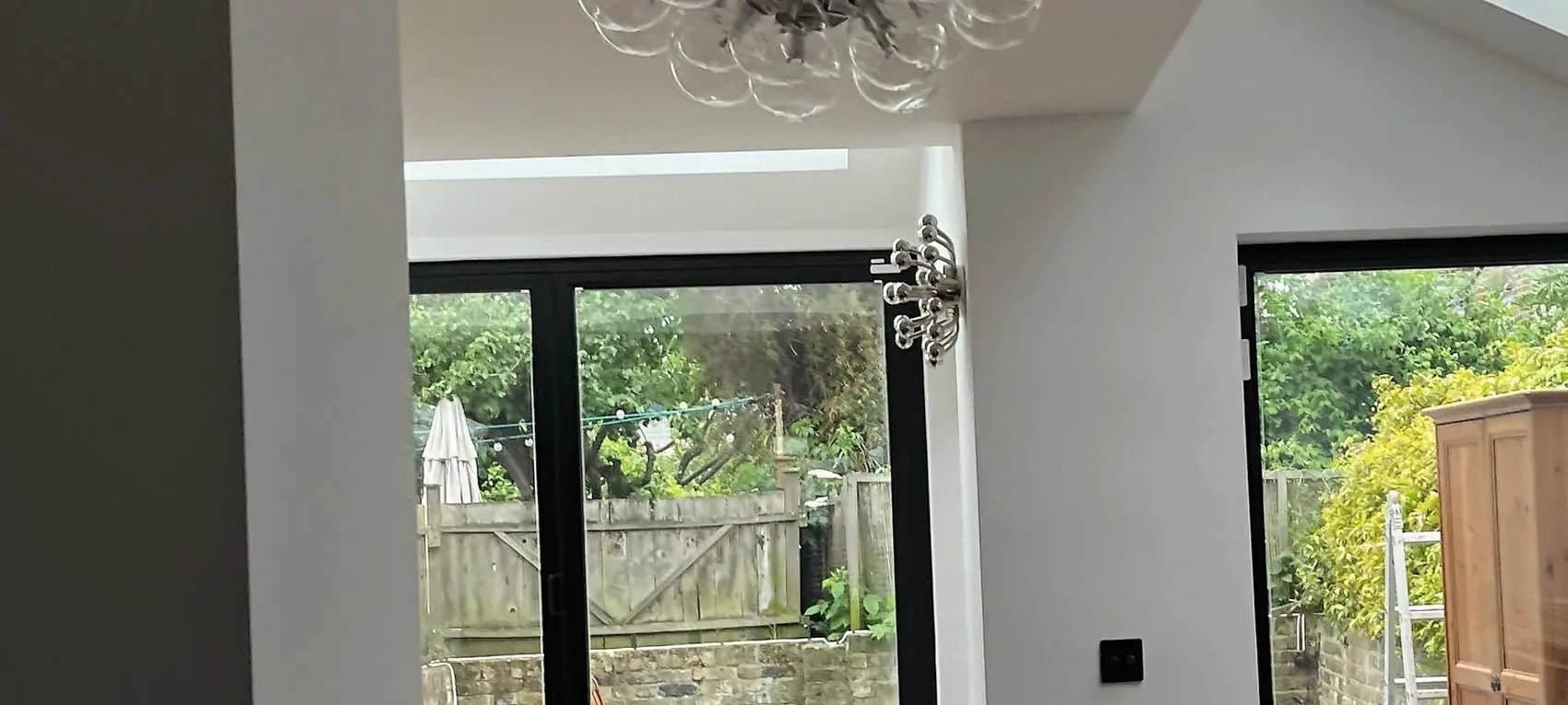 A finished rear extension in West London