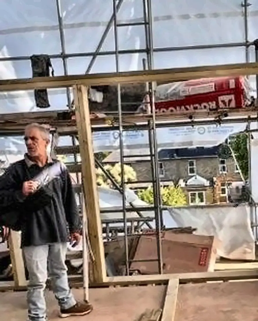 Emanuel Franco on site during a structural alteration